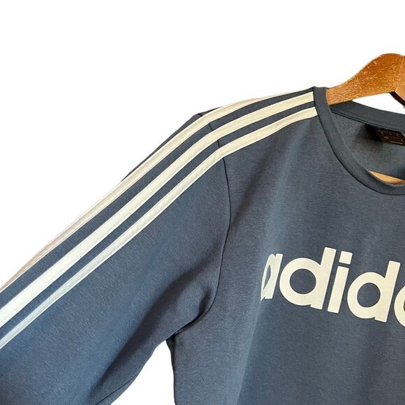 3 for $30! Adidas blue /grey crew neck sweater. Size small - Picture 6 of 8